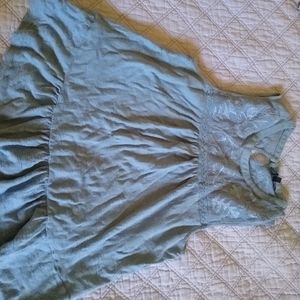 Light blue laced top